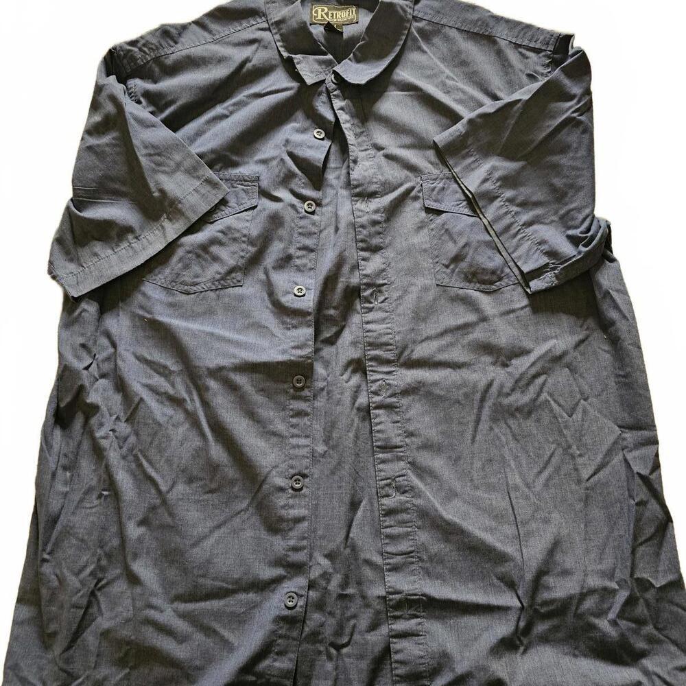 Retrofit Medium Gray Button-Up Shirt